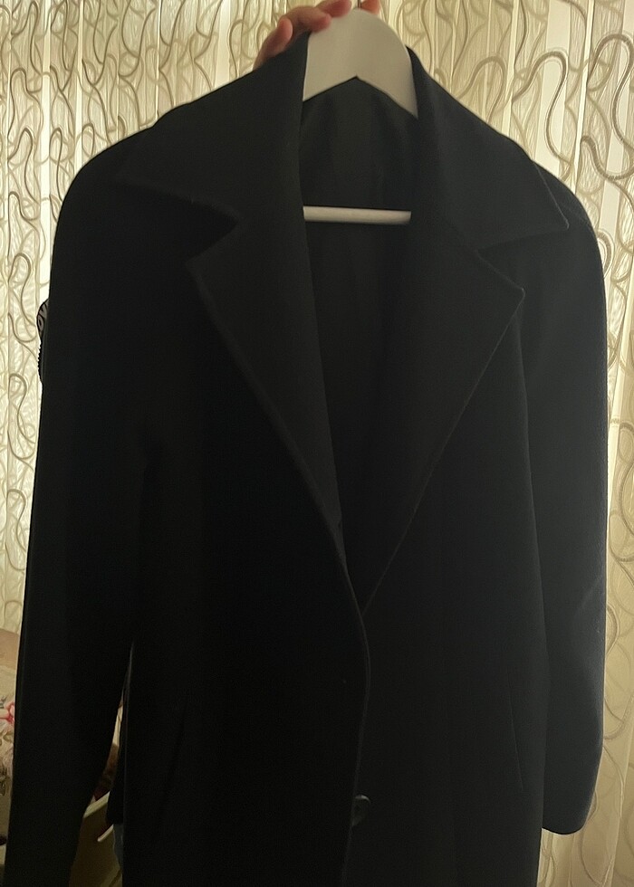 Siyah yün kaban - Görsel 3