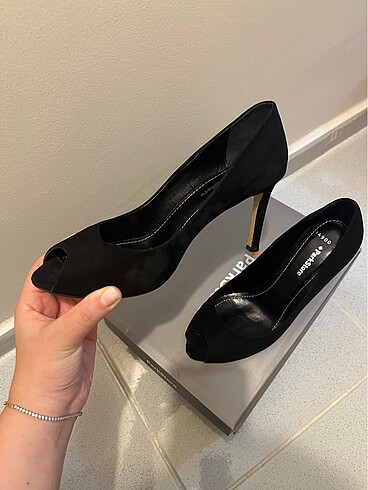 Siyat süet ince topuk - Görsel 5