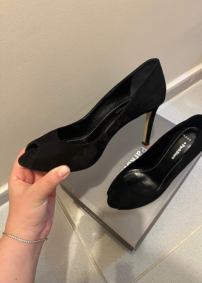 Siyat süet ince topuk - Görsel 5