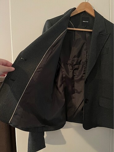 Füme rengi blazer ceket - Görsel 6