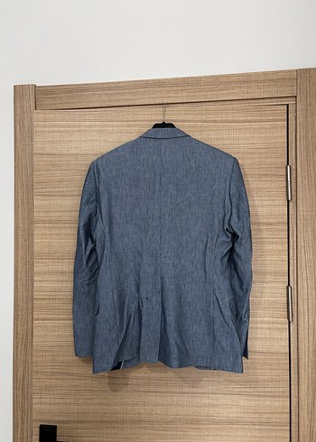 Erkek Mavi Düğmeli Normal Kesim Ceket - Görsel 2