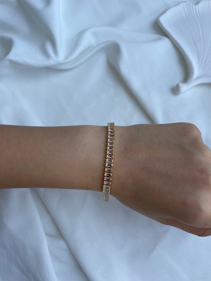 Zincir Detaylı Klasik Altın Bileklik - Görsel 3