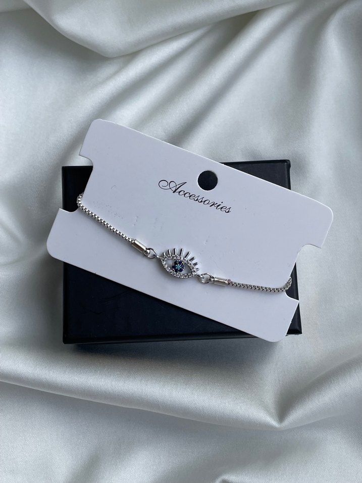 Zincir Detaylı Minimalist Göz Bileklik - Görsel 2