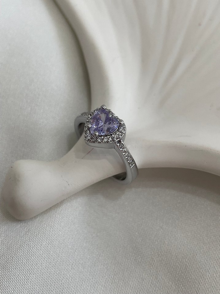 Mor Taşlı Kadın Yüzük, ciddi ilişki yüzüğü - Görsel 2