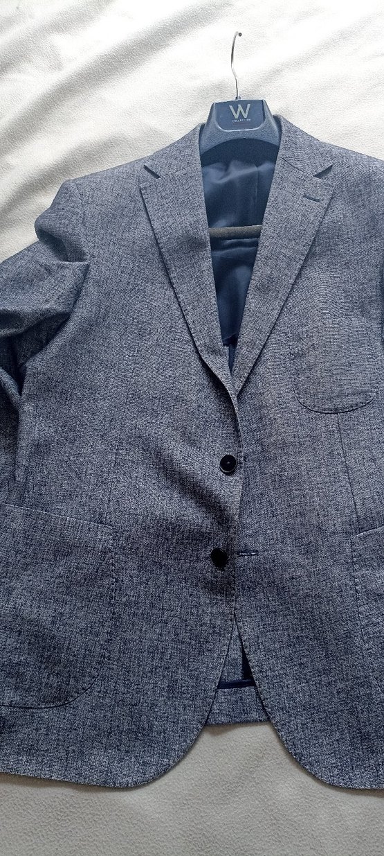 Vakko Gri Erkek Keten Ceket - Görsel 2