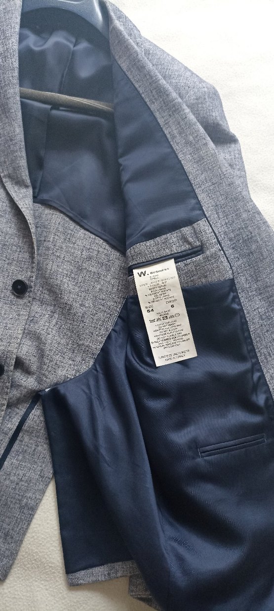 Vakko Gri Erkek Keten Ceket - Görsel 5