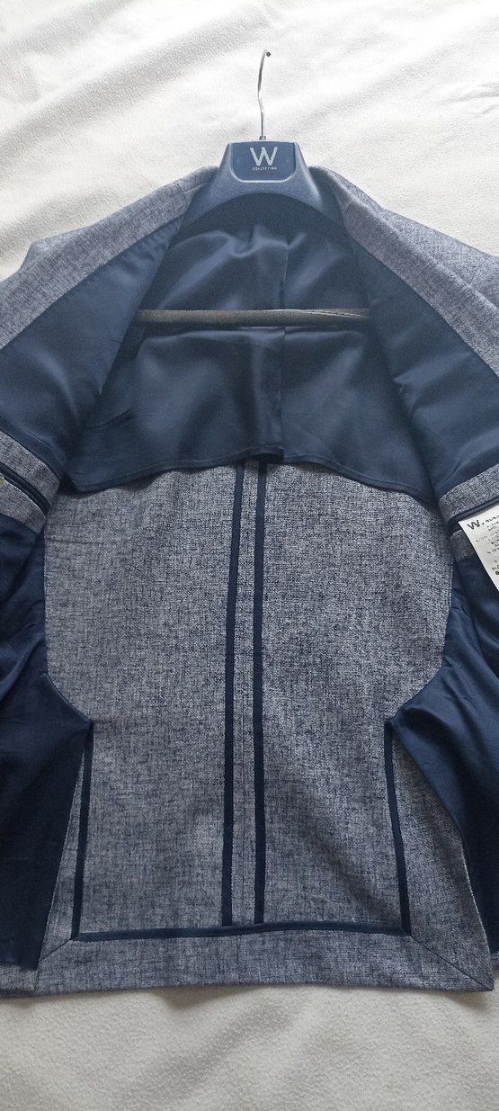 Vakko Gri Erkek Keten Ceket - Görsel 3