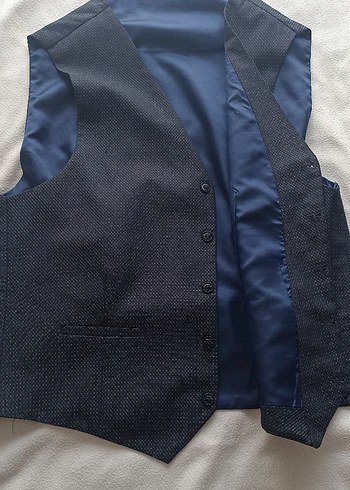 Düğmeli Gri Erkek Yelek - Görsel 4