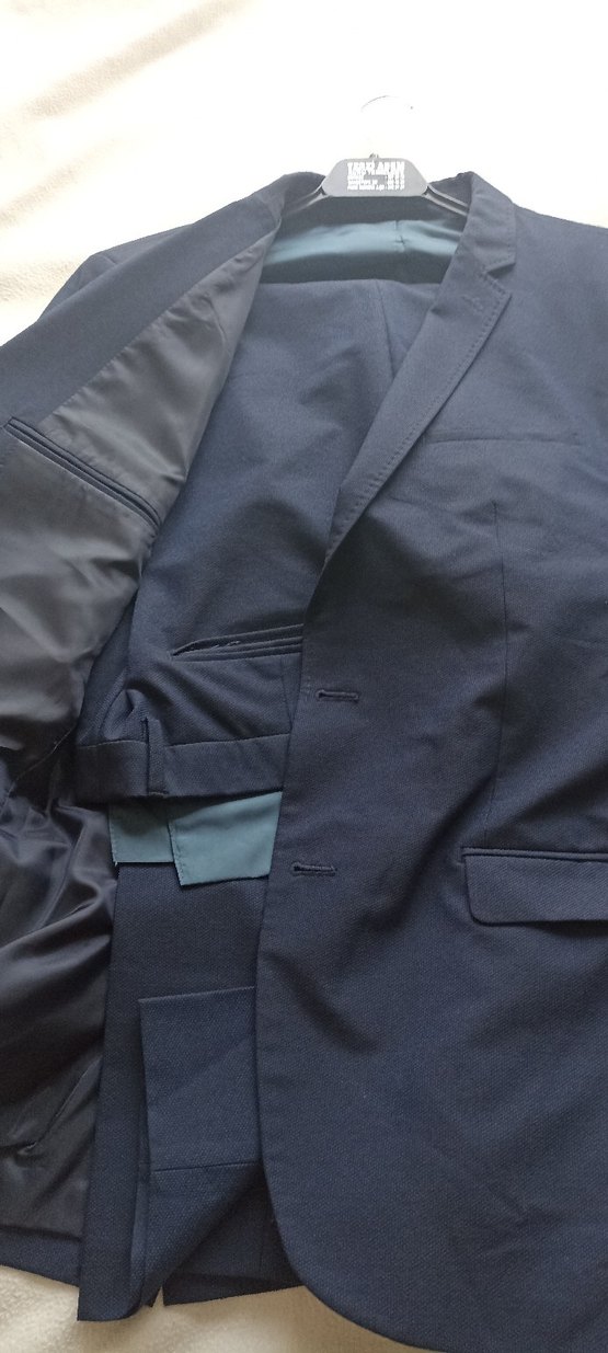 Zara Lacivert Erkek Takım Elbise - Görsel 4