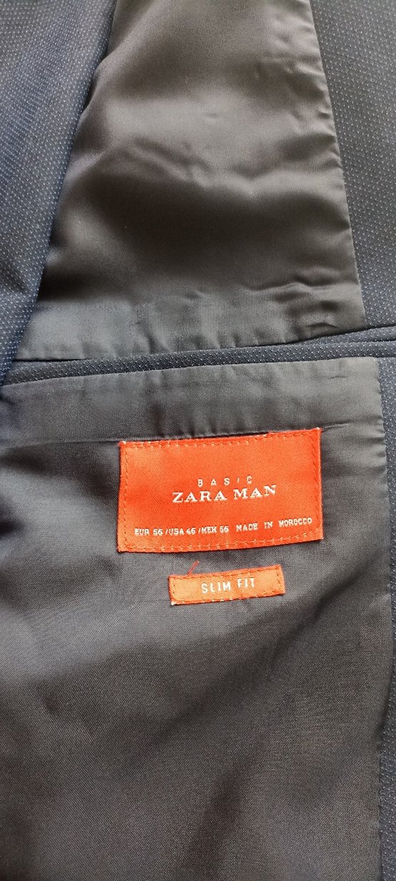 Zara Lacivert Erkek Takım Elbise - Görsel 5