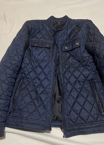 LCW Lacivert Erkek Kapitone Fermuarlı Mont - Görsel 2