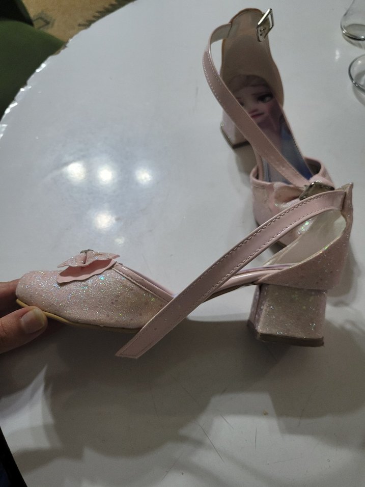 Kız Çocuk Pembe Fiyonklu Babet Ayakkabı - Görsel 3