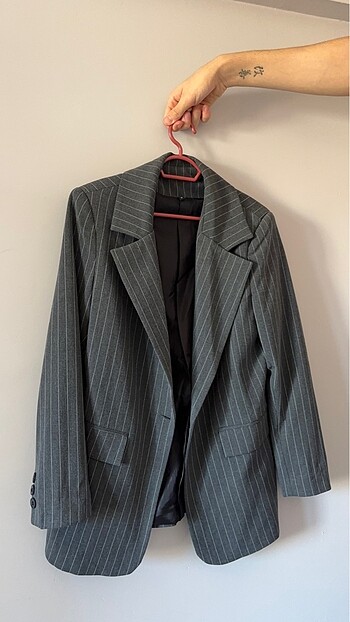 Trendyol & Milla Çizgili Blazer ceket