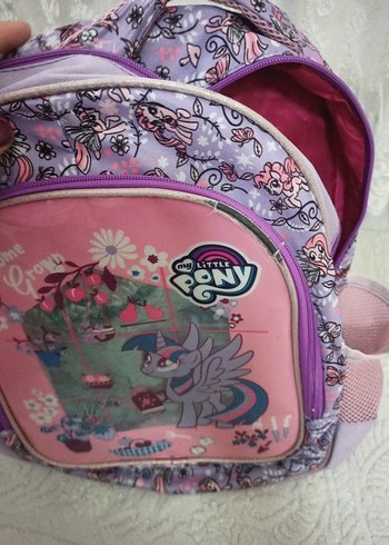 Renkli Pembe Little Pony Çocuk Okul Çantası - Görsel 7