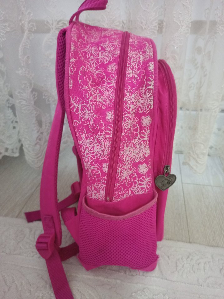 Renkli Barbie Desenli Pembe Çocuk Sırt Çantası - Görsel 5