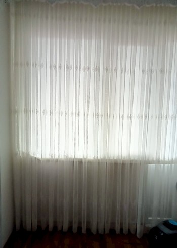 Nakışlı Beyaz Perde ölçüleri 2 50 metre - Görsel 2