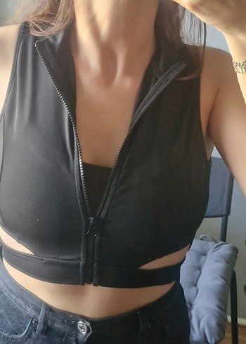 Sporcu Crop Top - Görsel 2