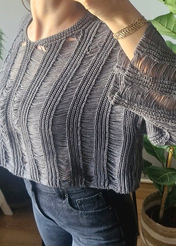 Bohemai Örgü Kazak - Görsel 3