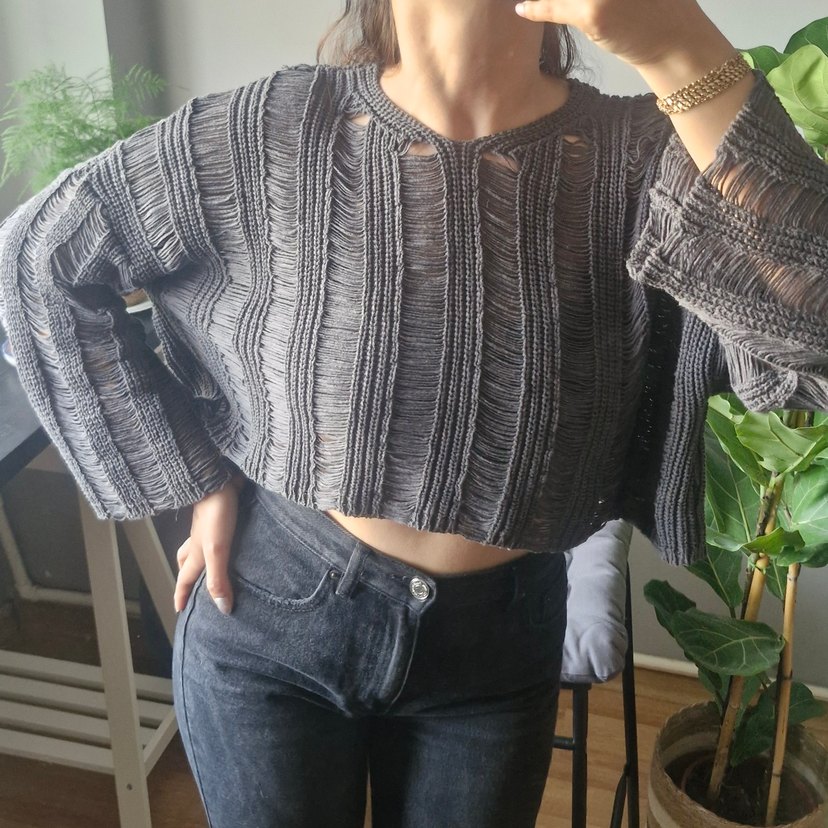 Bohemai Örgü Kazak - Görsel 5