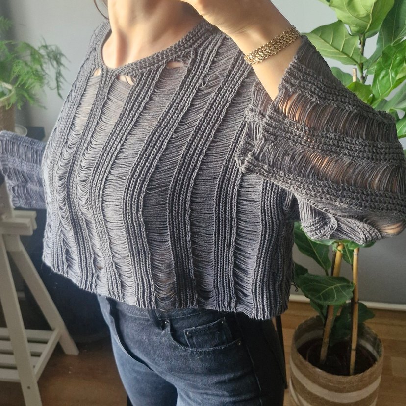 Bohemai Örgü Kazak - Görsel 3