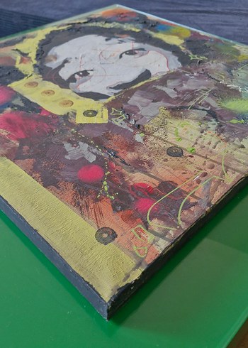 El Yapımı Abstrakt Tablo - Görsel 2