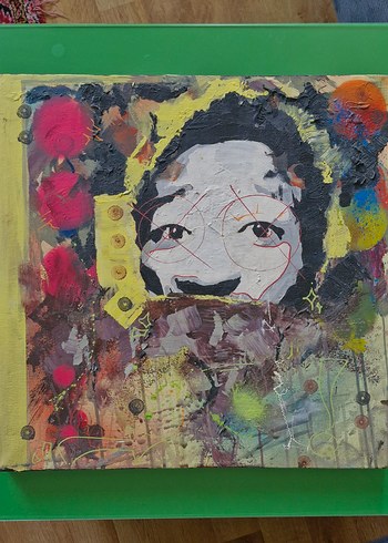 El Yapımı Abstrakt Tablo - Görsel 4