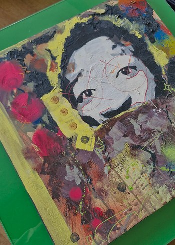 El Yapımı Abstrakt Tablo - Görsel 5