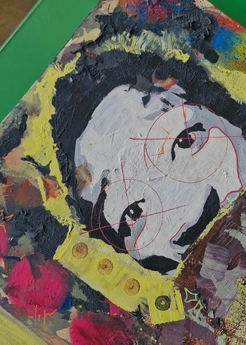 El Yapımı Abstrakt Tablo - Görsel 3