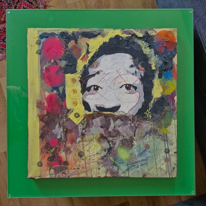 El Yapımı Abstrakt Tablo - Görsel 4