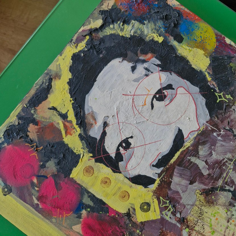 El Yapımı Abstrakt Tablo - Görsel 3