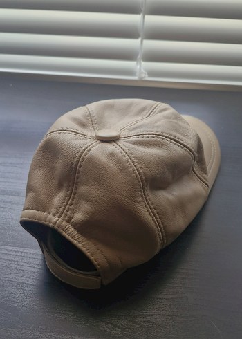 %100 Deri Unisex Şapka - Görsel 4