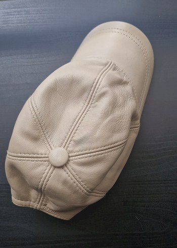 %100 Deri Unisex Şapka - Görsel 5