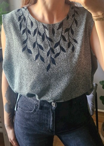 Vintage Nakışlı Süveter - Görsel 6