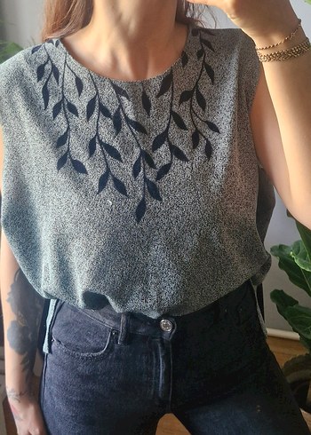 Vintage Nakışlı Süveter - Görsel 4