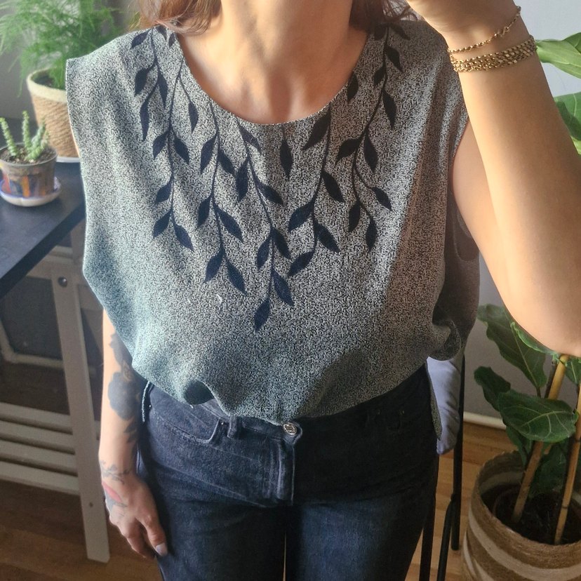 Vintage Nakışlı Süveter - Görsel 5