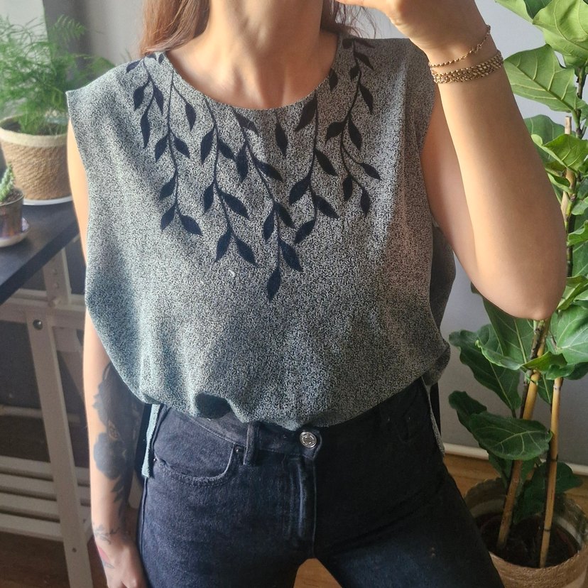 Vintage Nakışlı Süveter - Görsel 4