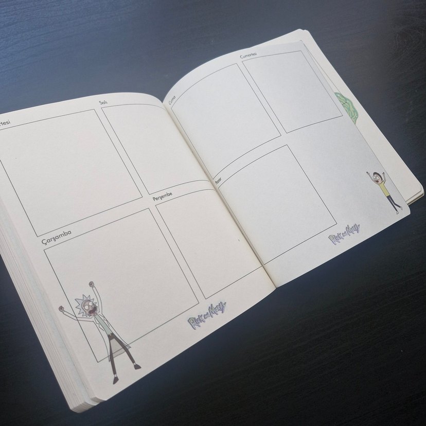 Rick and Morty Planner Haftalık Planlayıcı - Görsel 3