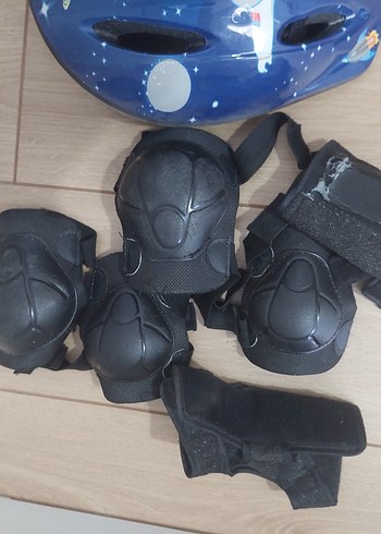 Mavi Astronot Desenli Çocuk Kaskı - Görsel 7