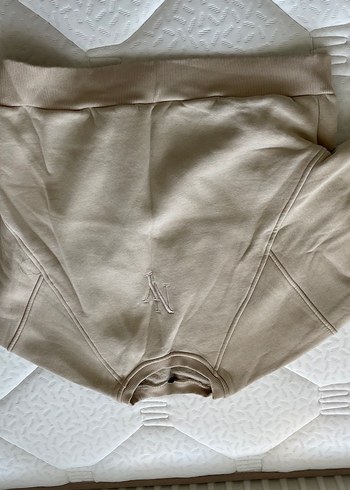 Bej Keten Kadın Sweatshirt oversize