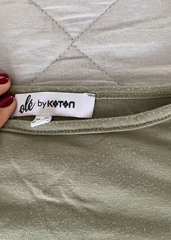xl Beden Uzun Kollu Haki Tişört