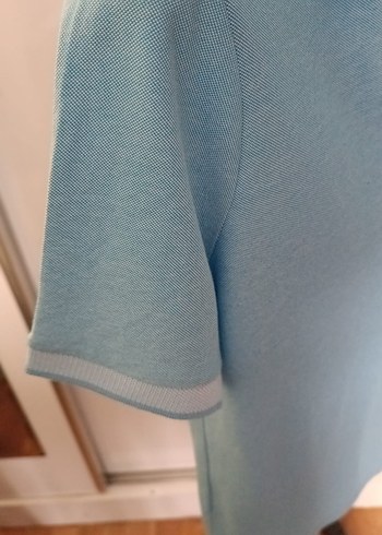 Erkek Mavi Kısa Kollu Polo Tişört - Görsel 4