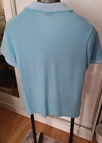 Erkek Mavi Kısa Kollu Polo Tişört - Görsel 3