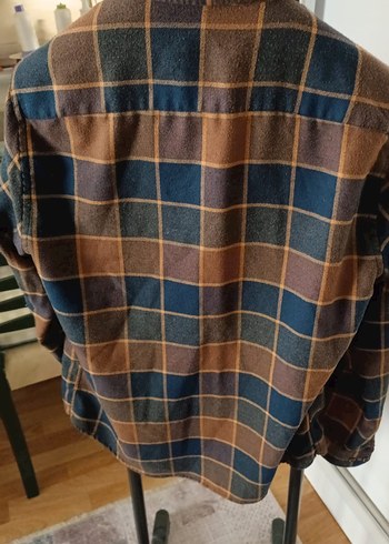 Erkek Kahverengi Ekose Gömlek - Görsel 2