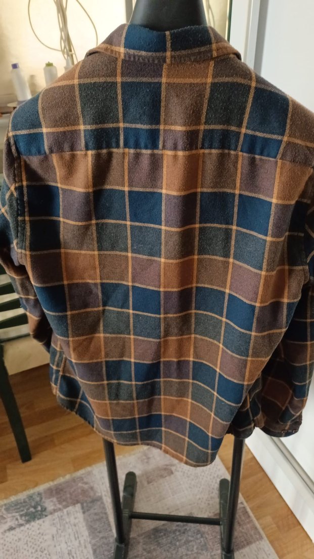 Erkek Kahverengi Ekose Gömlek - Görsel 2