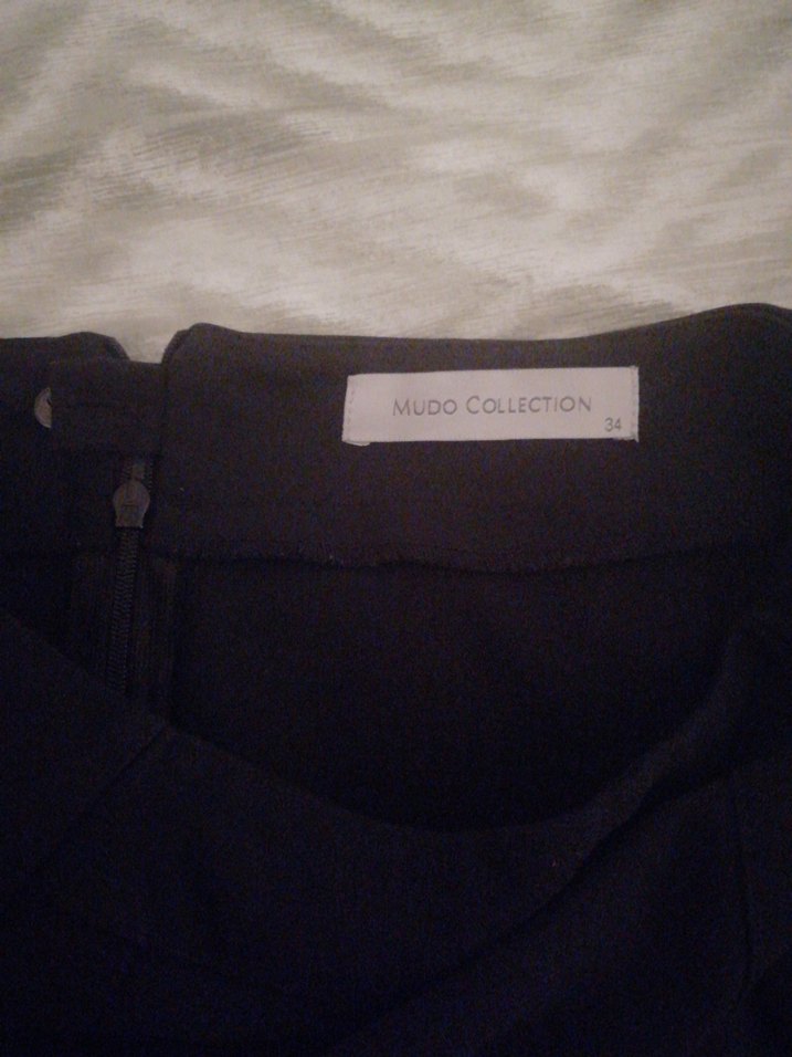 Siyah Pilili Midi Mini Etek - Görsel 4