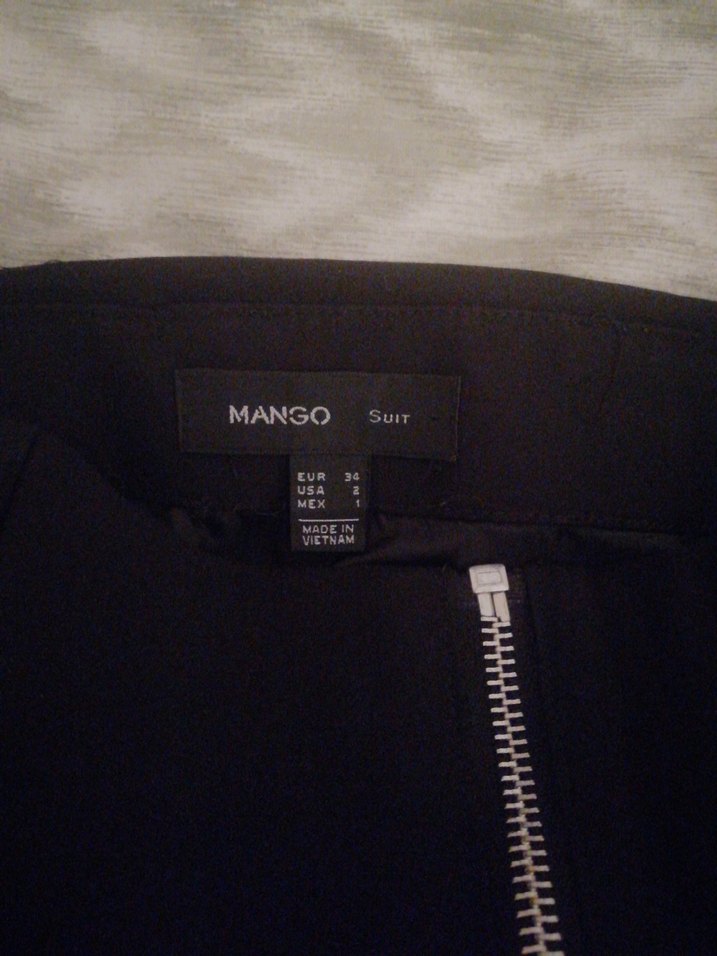 Fermuarlı Siyah Midi Mini Etek - Görsel 4