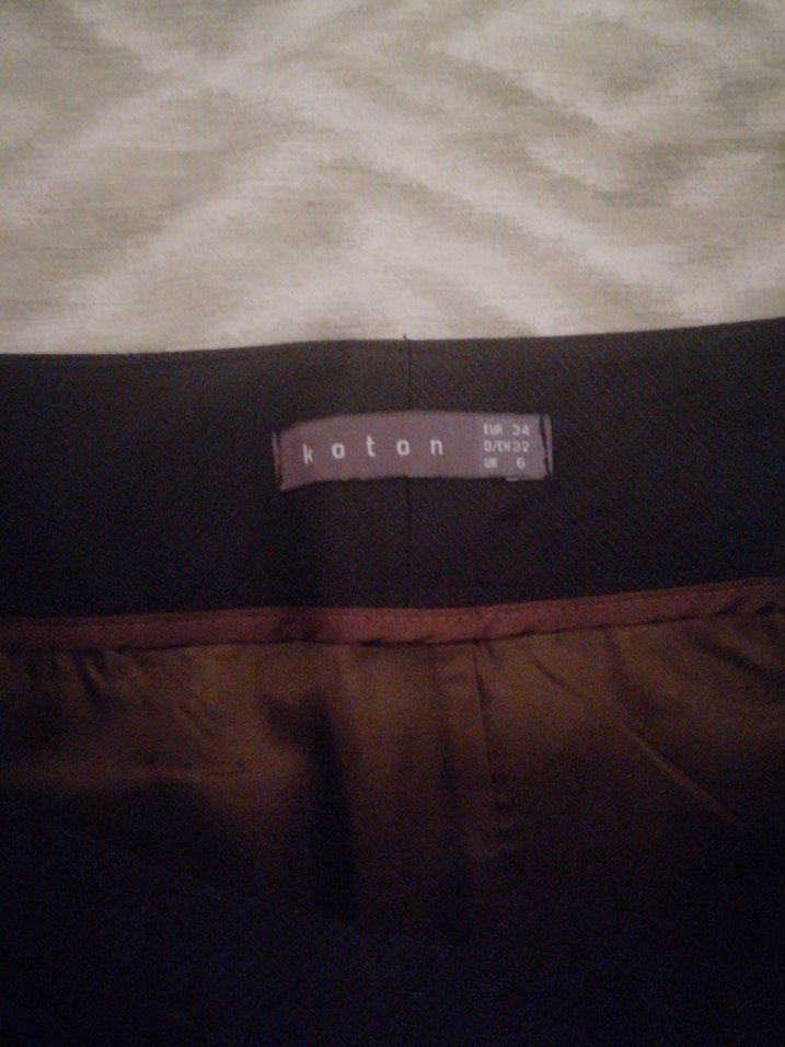 Siyah Midi Kalem Etek Yırtmaçlı - Görsel 2