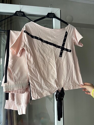Zara alt üst eşofman takimi pembe