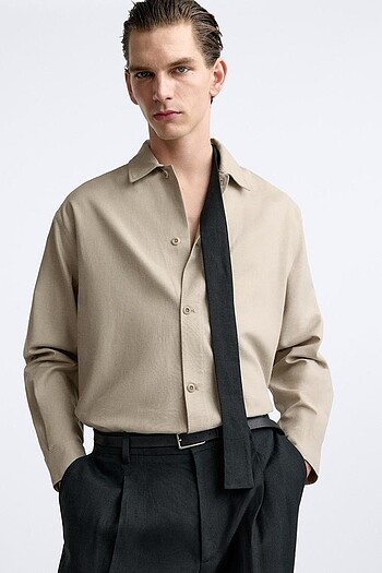 Zara Sartorial Edition Keten Gömlek