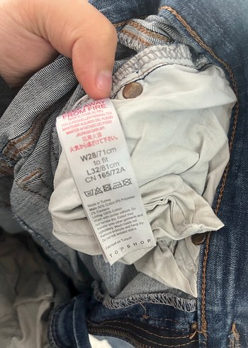 Kadın Lacivert Kürklü Denim Pantolon - Görsel 2